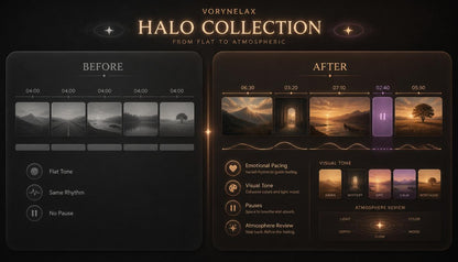 halo collection before after