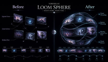 loom sphere before after